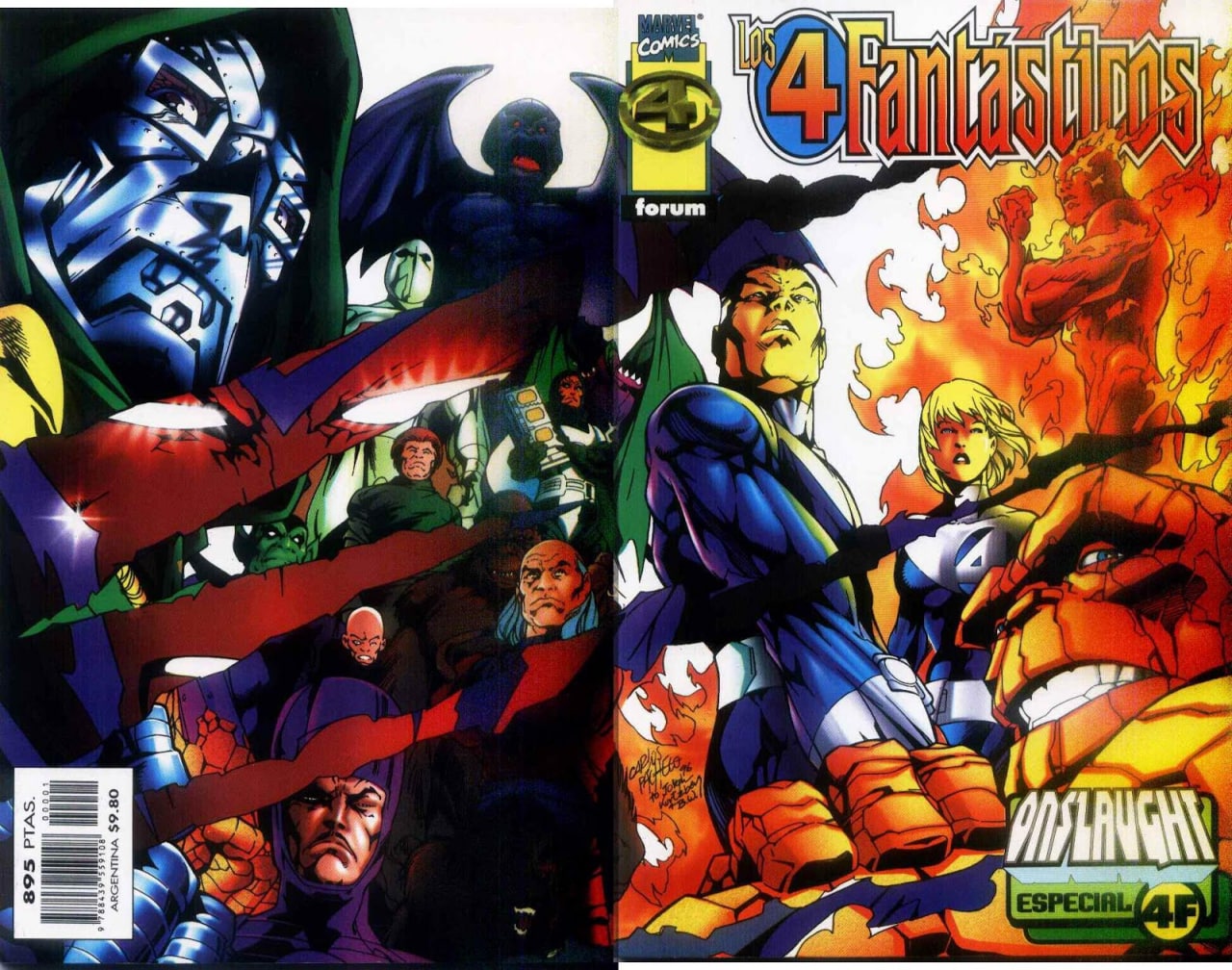 LOS 4 FANTASTICOS: ESPECIAL 4F ONSLAUGHT - MARVEL FORUM COMICS [ESPAÑOL]