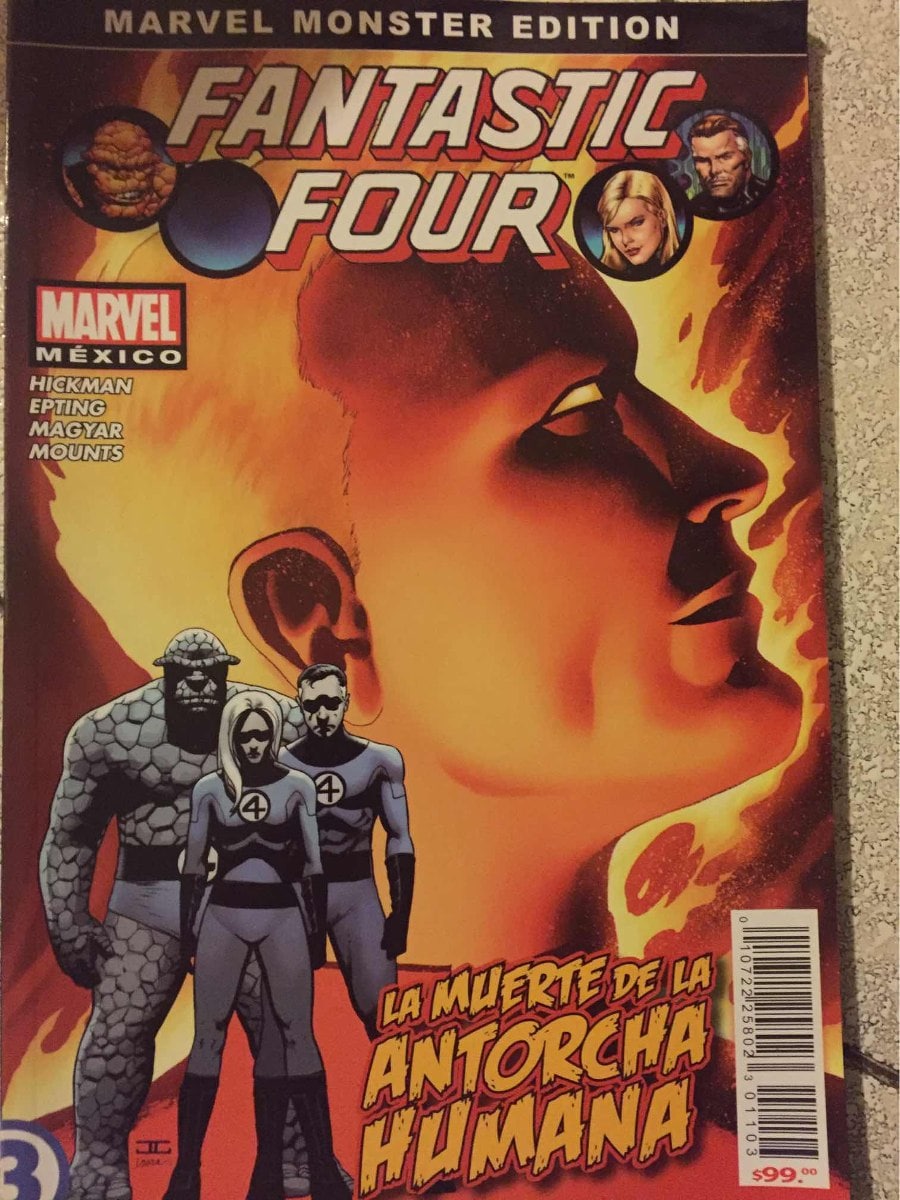 Fantastic Four - THREE - La Muerte de la Antorcha Humana - MARVEL COMICS [ESPAÑOL]